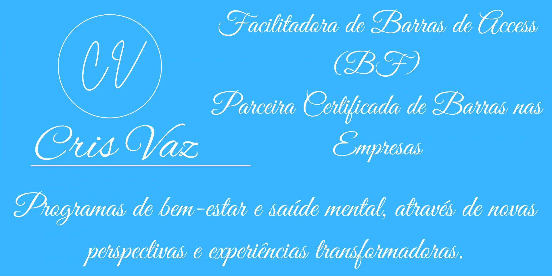 Cris Vaz Facilitadora de Barras de Access e Parceiras nas Empresas